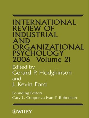 cover image of International Review of Industrial and Organizational Psychology, 2006